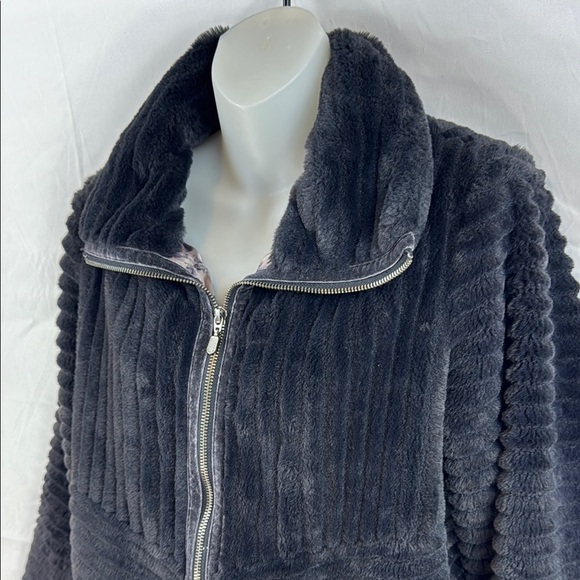 Anthropologie Natasha Full Zipper Faux-Fur Cozy Casual Winter Jacket Size M - Picture 9 of 13